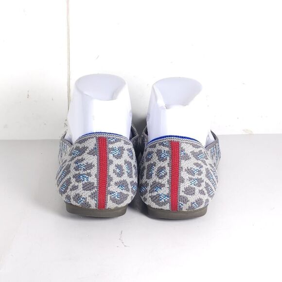 Rothy's Women's The Flat Round Toe US8,5 Spotted Leopard Textile Ballet Flats - Picture 9 of 12